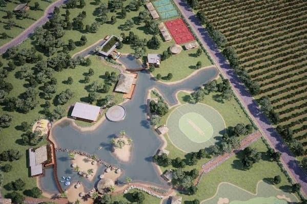 EcoVita-Country-Club-Demo-Lagune-1 3D-Ansicht-Luftbild-Lagune-1