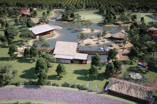 EcoVita-Country-Club-Demo-Lagune-2 3D-Ansicht-Luftbild-Lagune-2